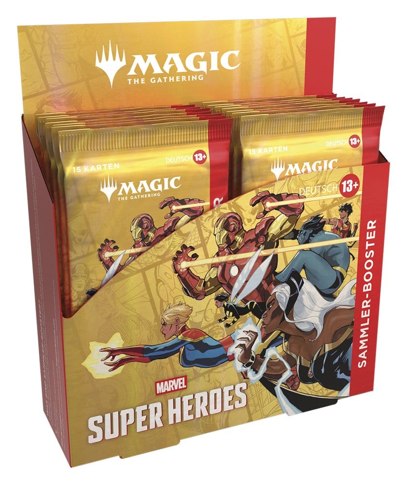 Magic the Gathering Marvel Super Heroes présentoir boosters collectors (12) *ALLEMAND*