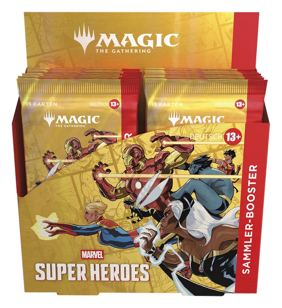 Magic the Gathering Marvel Super Heroes présentoir boosters collectors (12) *ALLEMAND*