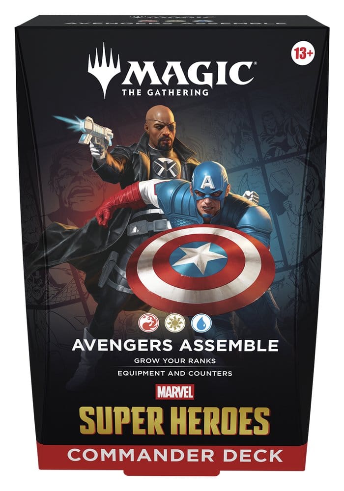 Magic the Gathering Marvel Super Heroes Commander Decks Carton (4) *ANGLAIS*