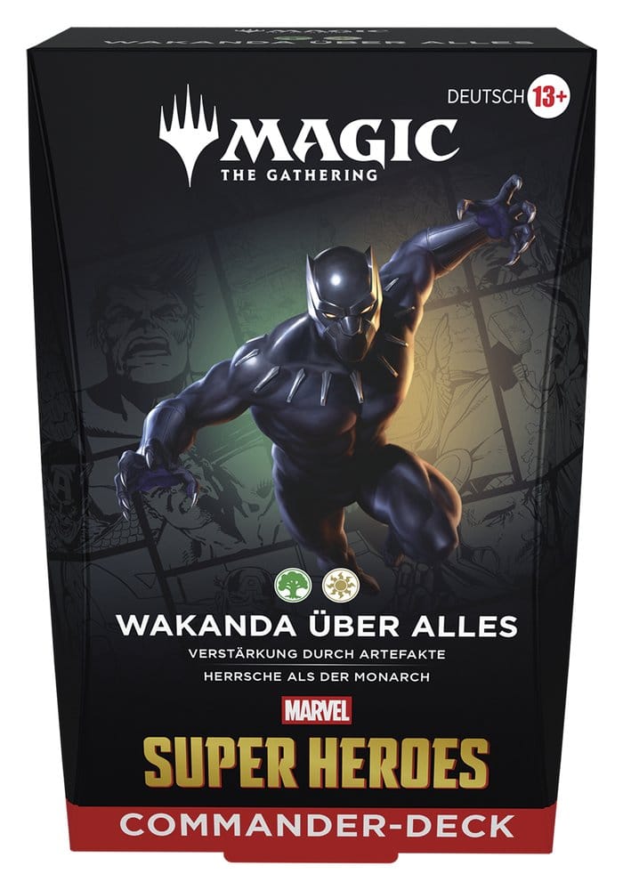 Magic the Gathering Marvel Super Heroes Commander Decks Carton (4) *ALLEMAND*