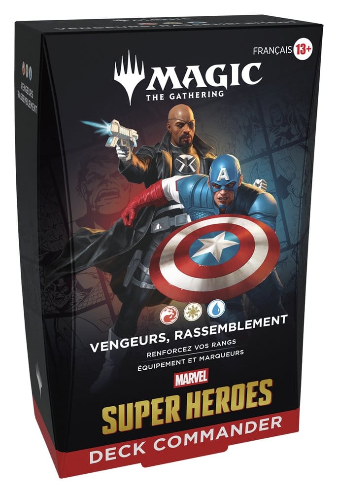 Magic the Gathering Marvel Super Heroes Commander Decks Carton (4) *FRANCAIS*