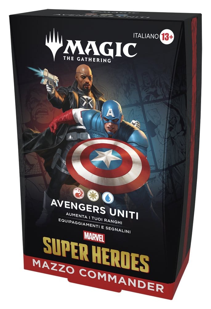 Magic the Gathering Marvel Super Heroes Commander Decks Carton (4) *ITALIEN*