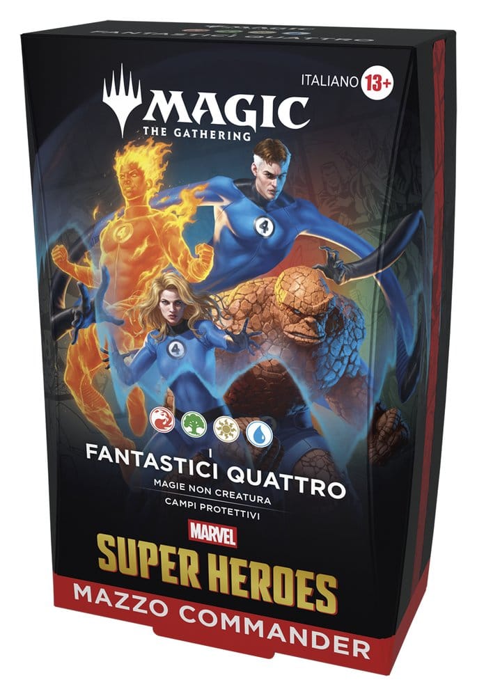 Magic the Gathering Marvel Super Heroes Commander Decks Carton (4) *ITALIEN*