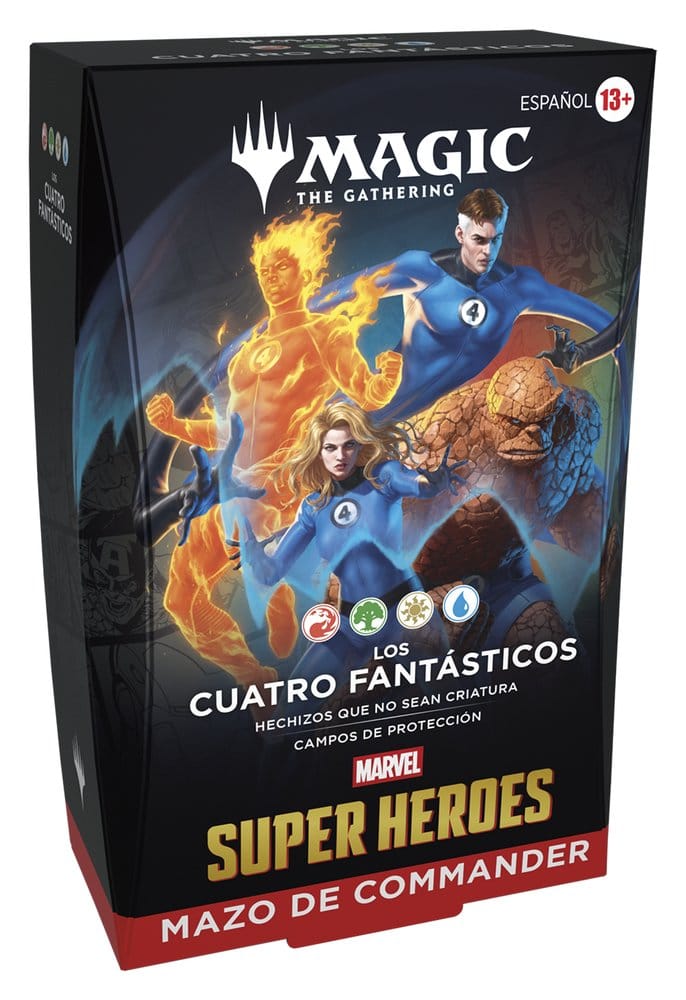 Magic the Gathering Marvel Super Heroes Commander Decks Carton (4) *ESPAGNOL*