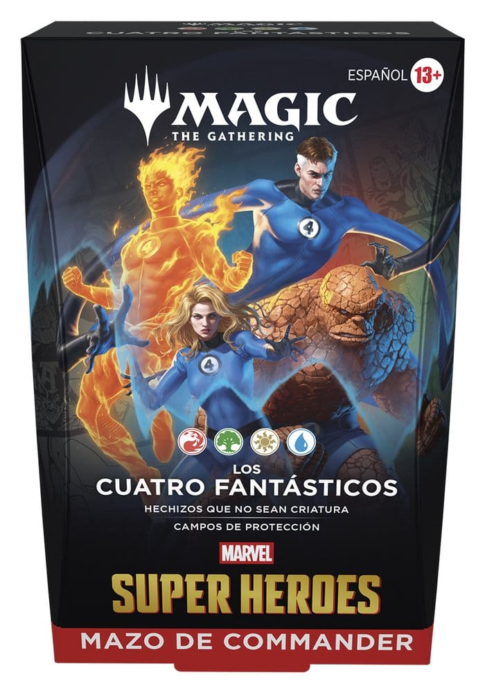 Magic the Gathering Marvel Super Heroes Commander Decks Carton (4) *ESPAGNOL*