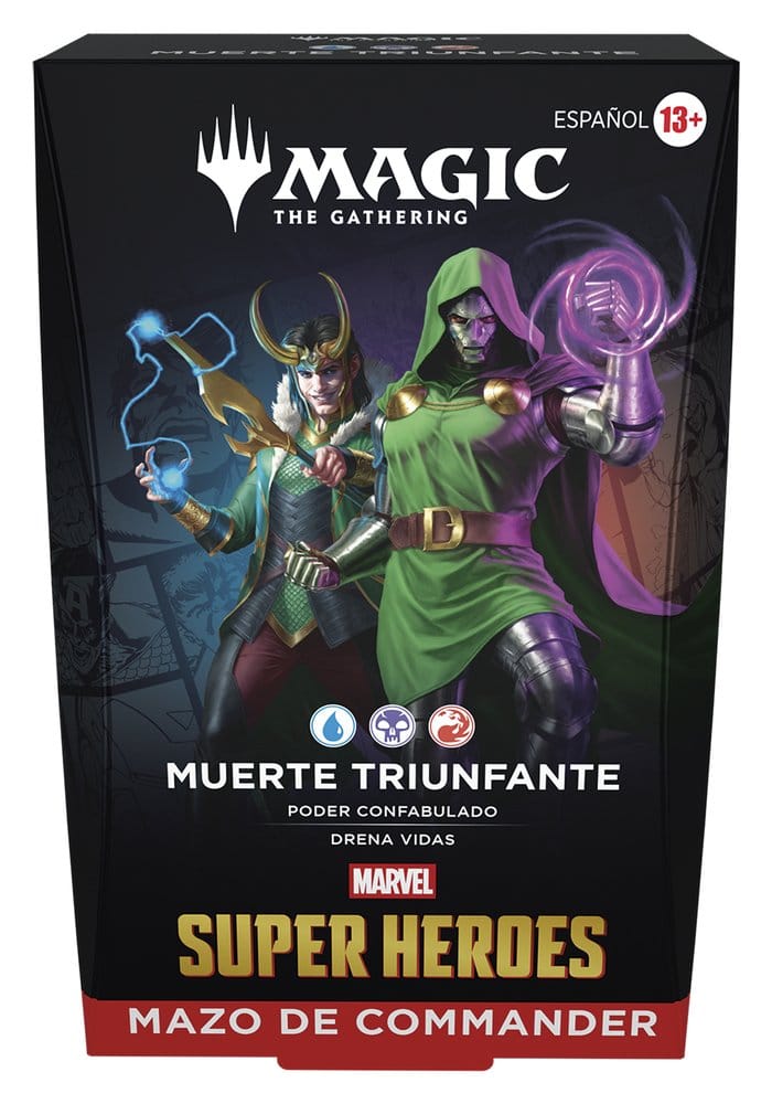 Magic the Gathering Marvel Super Heroes Commander Decks Carton (4) *ESPAGNOL*