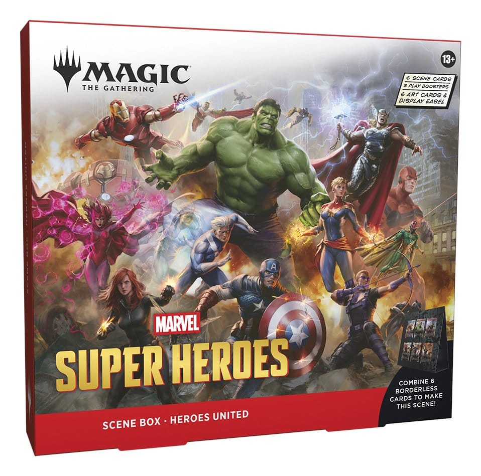 Magic the Gathering Marvel Super Heroes présentoir boîtes scéniques (4) *ANGLAIS*