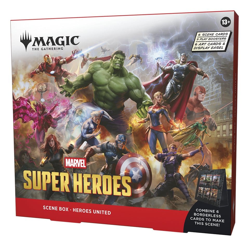 Magic the Gathering Marvel Super Heroes présentoir boîtes scéniques (4) *ANGLAIS*