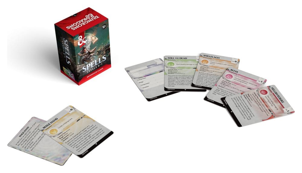 Dungeons & Dragons RPG Fiches de Référence: Sorts (mineurs et 1er niveau) *ANGLAIS*