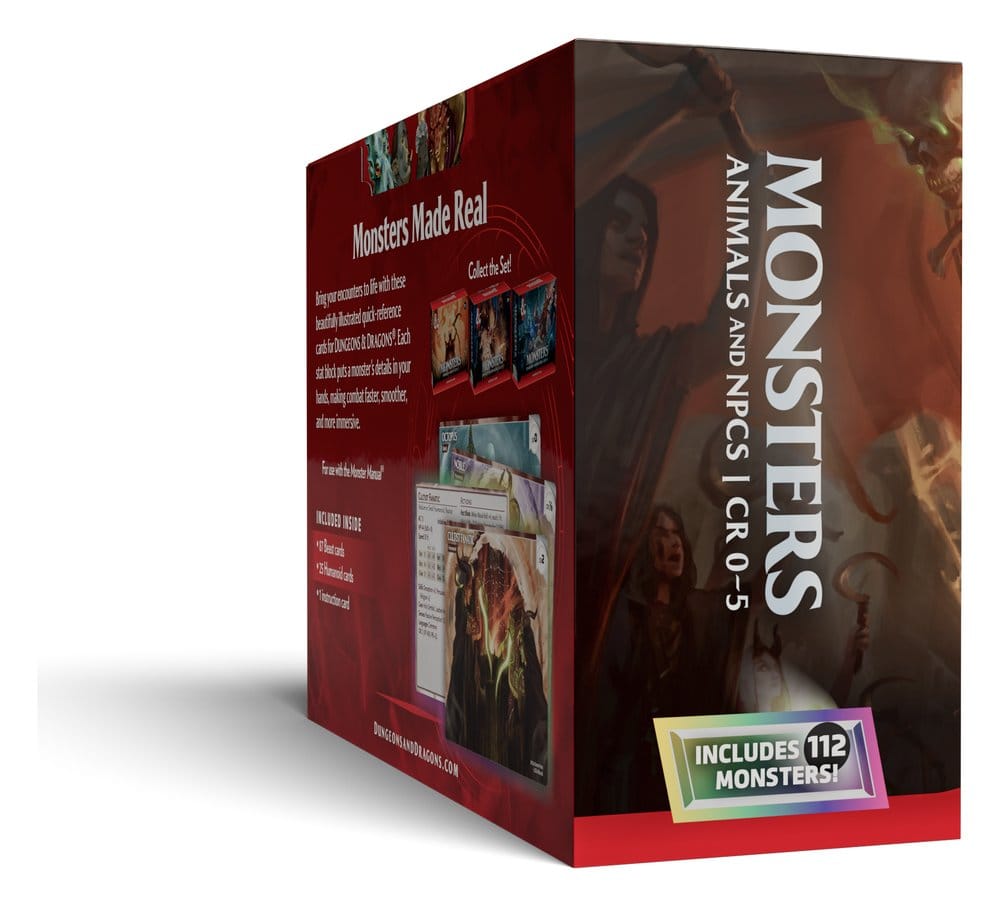 Dungeons & Dragons RPG Fiches de Référence: Monstres (animaux et PNJ) *ANGLAIS*