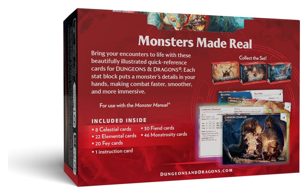 Dungeons & Dragons RPG Fiches de Référence: Monstres (mystiques et redoutables) *ANGLAIS*