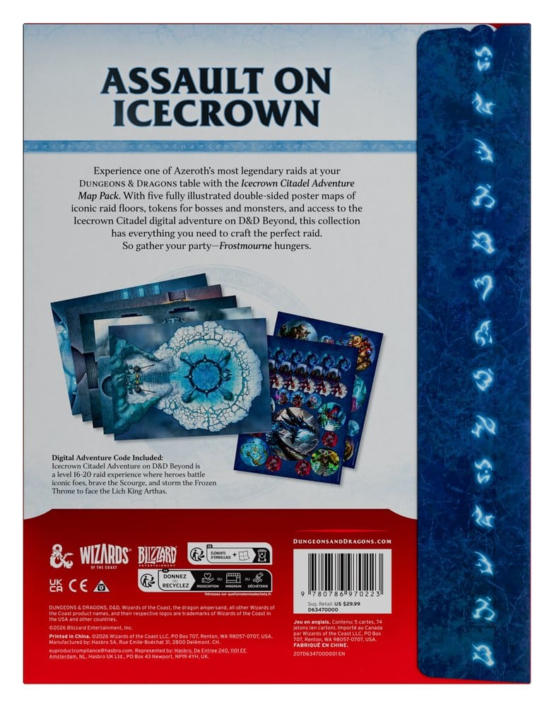 Dungeons & Dragons RPG World of Warcraft: Icecrown Citadel Adventure pack de cartes *ANGLAIS*