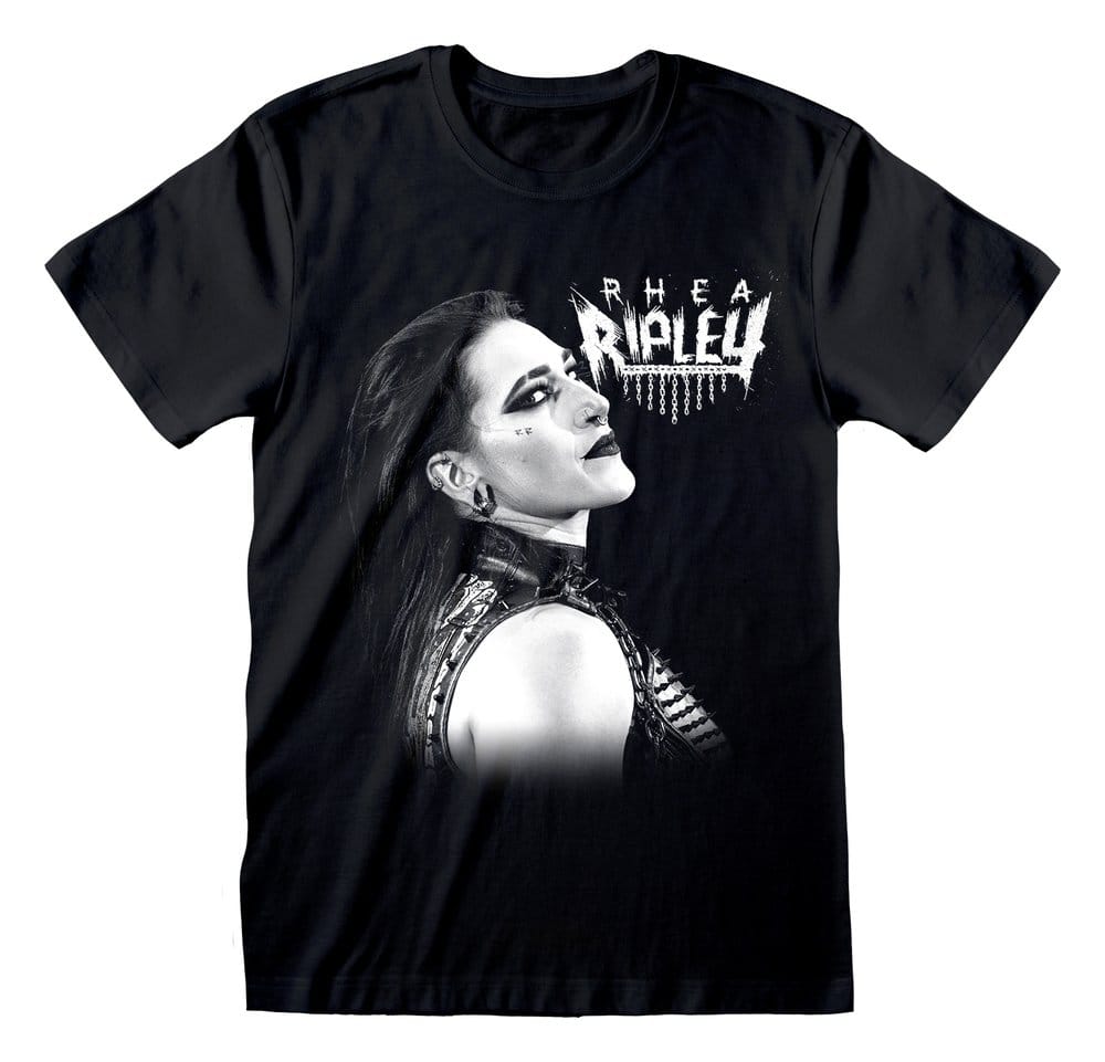 WWE T-Shirt Rhea Ripley Faded Photo Black (S)