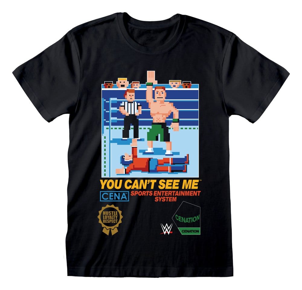 WWE T-Shirt Cena Can't See Me Black (S)