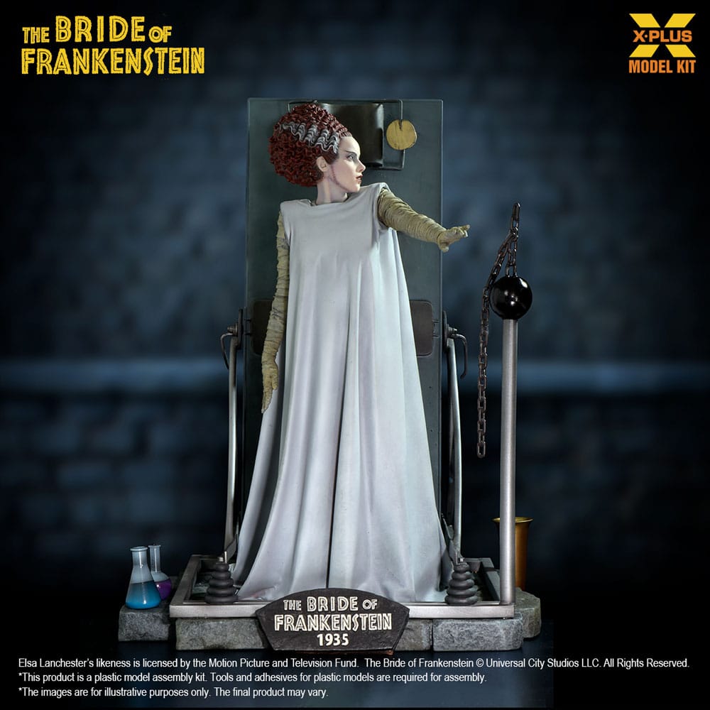La Fiancée de Frankenstein figurine Plastic Model Kit 1/8 Bride of Frankenstein 21 cm