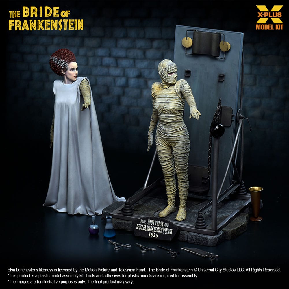 La Fiancée de Frankenstein figurine Plastic Model Kit 1/8 Bride of Frankenstein 21 cm
