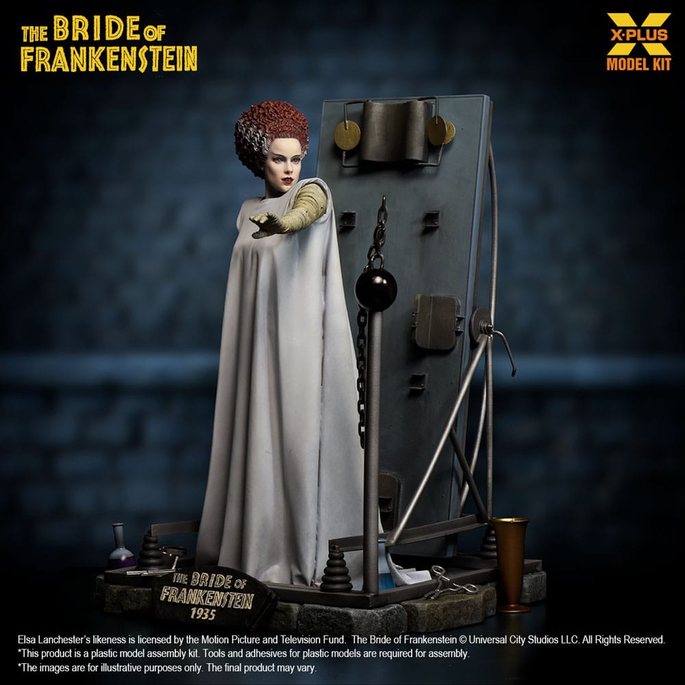 La Fiancée de Frankenstein figurine Plastic Model Kit 1/8 Bride of Frankenstein 21 cm
