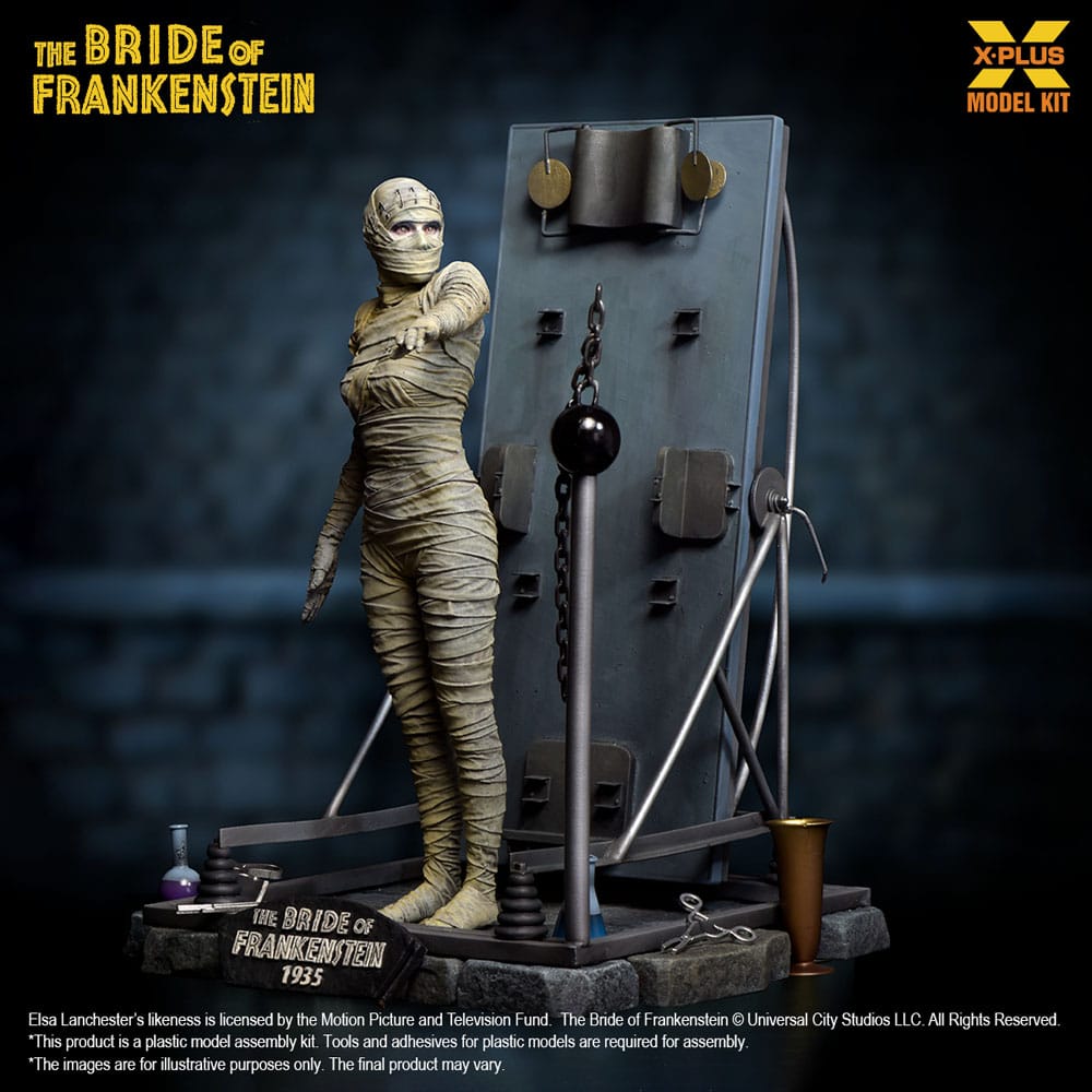 La Fiancée de Frankenstein figurine Plastic Model Kit 1/8 Bride of Frankenstein 21 cm