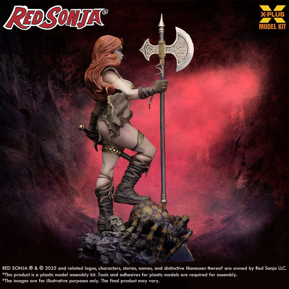 Red Sonja figurine Plastic Model Kit 1/8 Red Sonja réédition 27 cm