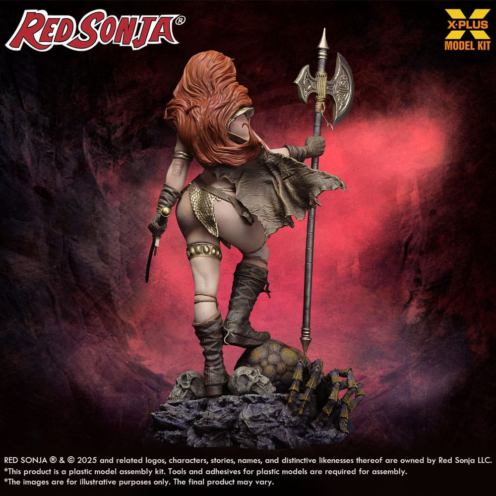 Red Sonja figurine Plastic Model Kit 1/8 Red Sonja réédition 27 cm
