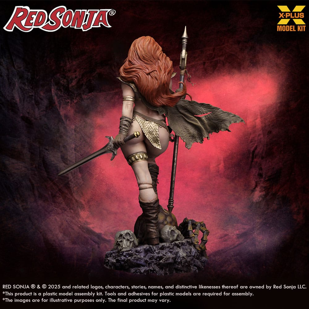 Red Sonja figurine Plastic Model Kit 1/8 Red Sonja réédition 27 cm