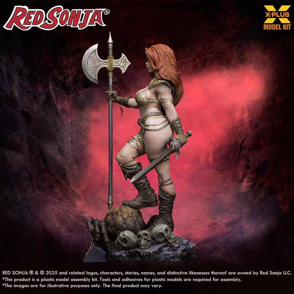 Red Sonja figurine Plastic Model Kit 1/8 Red Sonja réédition 27 cm