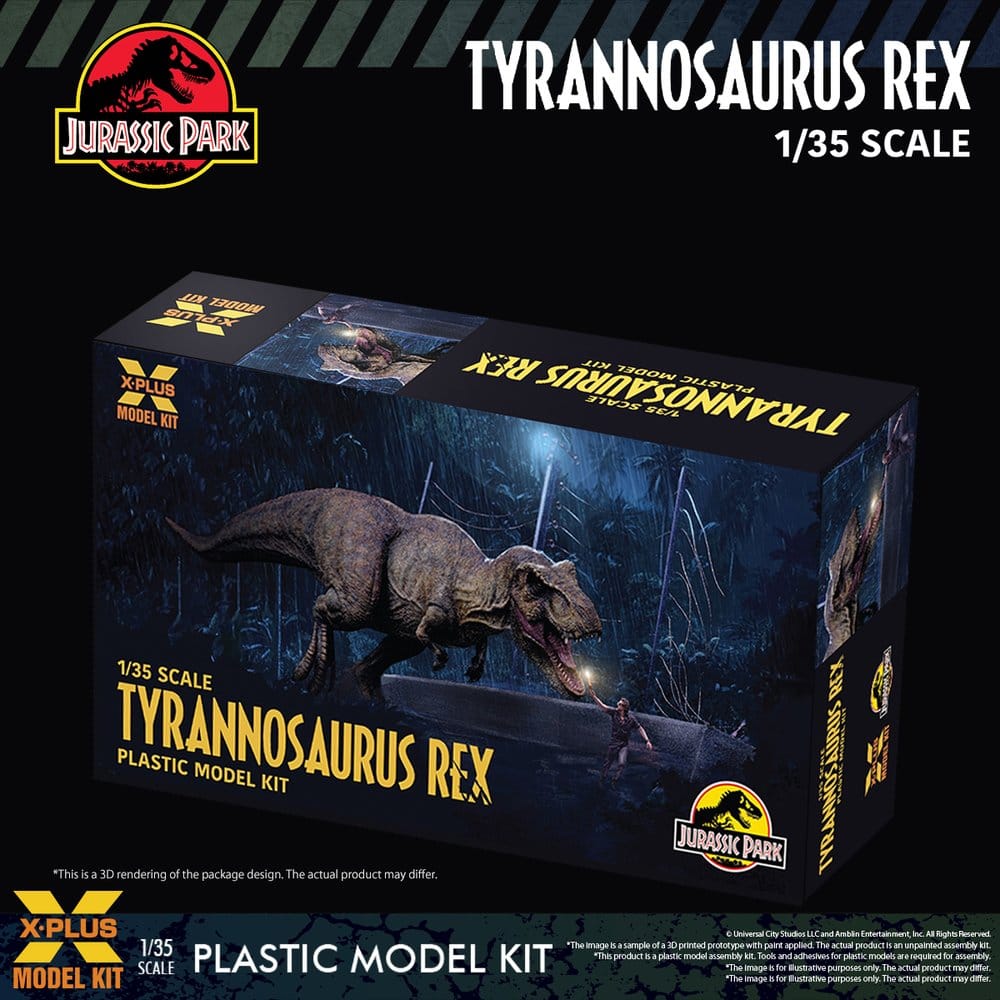 Jurassic Park figurine Plastic Model Kit 1/35 Tyrannosaurus Rex 42 cm