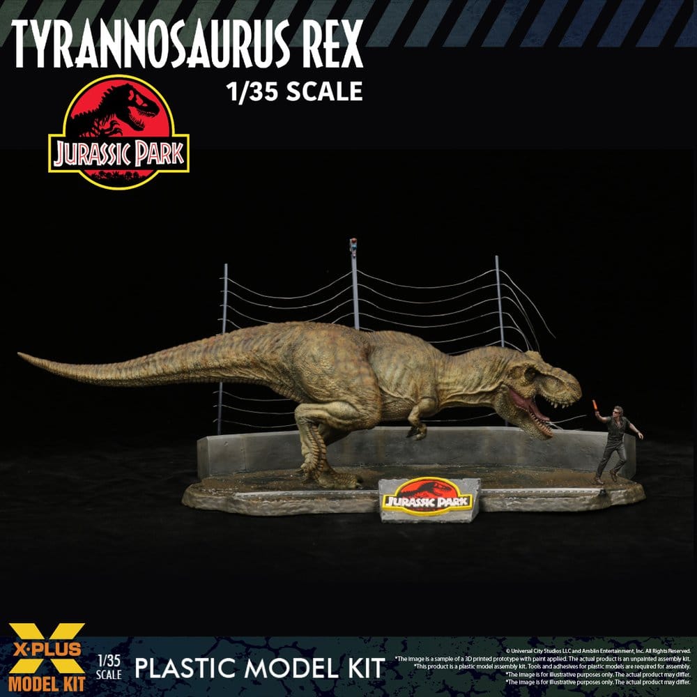 Jurassic Park figurine Plastic Model Kit 1/35 Tyrannosaurus Rex 42 cm