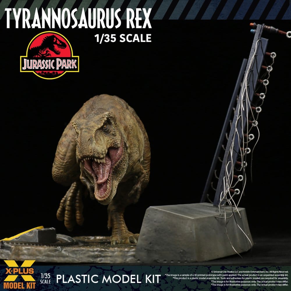 Jurassic Park figurine Plastic Model Kit 1/35 Tyrannosaurus Rex 42 cm