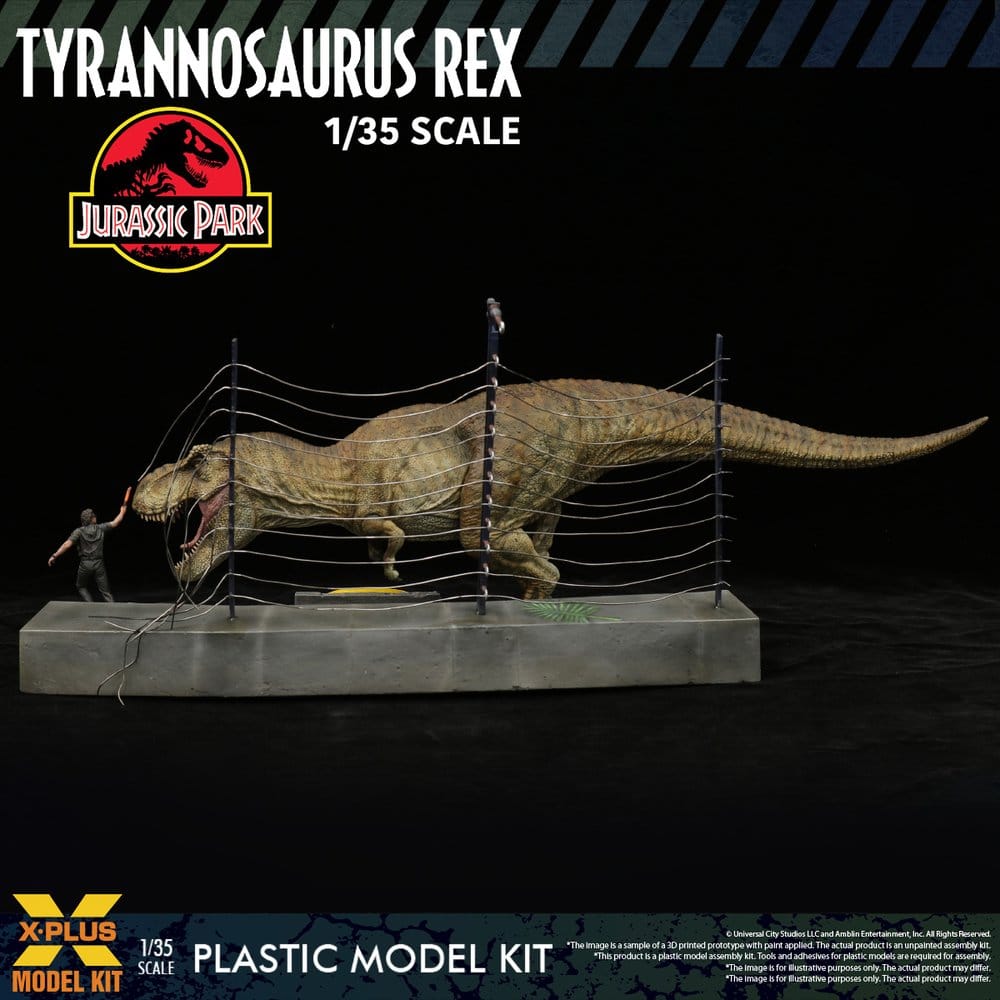 Jurassic Park figurine Plastic Model Kit 1/35 Tyrannosaurus Rex 42 cm