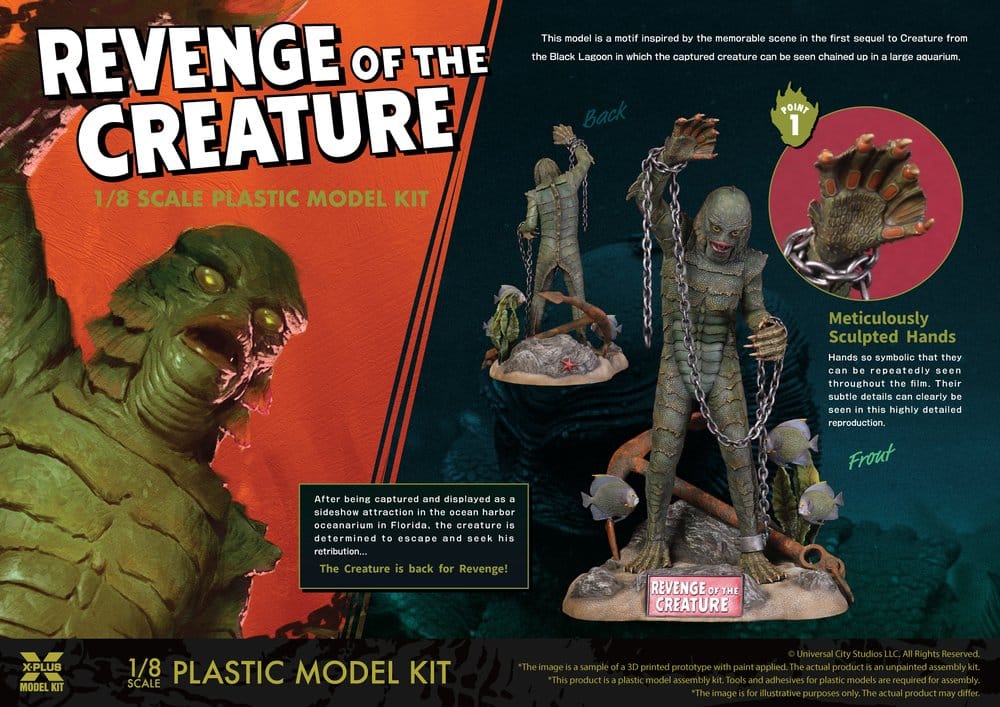 Revenge of the Creature figurine Plastic Model Kit 1/8 Revenge of the Creature 28 cm (Reproduction)