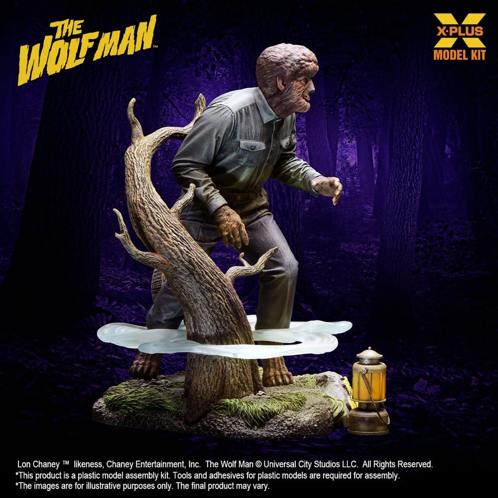 The Wolf Man figurine Plastic Model Kit 1/8 Lon Chaney Jr. as Wolf Man 22 cm (Reproduction)