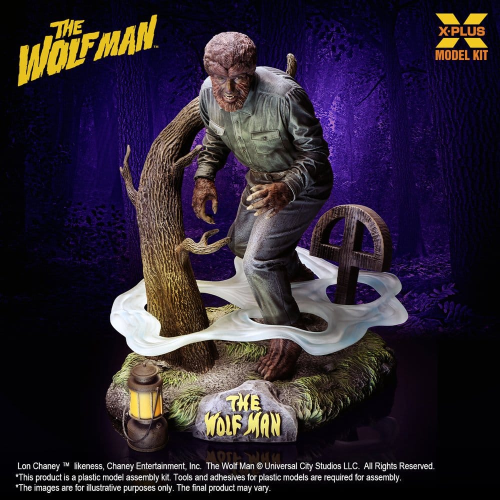 The Wolf Man figurine Plastic Model Kit 1/8 Lon Chaney Jr. as Wolf Man 22 cm (Reproduction)