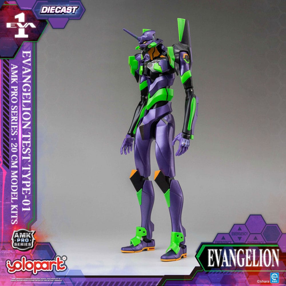 Neon Genesis Evangelion figurine Model Kit AMK Pro Series Eva-01 Test Type 20 cm