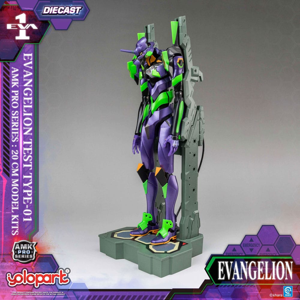 Neon Genesis Evangelion figurine Model Kit AMK Pro Series Eva-01 Test Type 20 cm