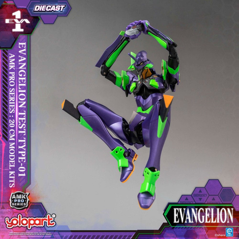 Neon Genesis Evangelion figurine Model Kit AMK Pro Series Eva-01 Test Type 20 cm