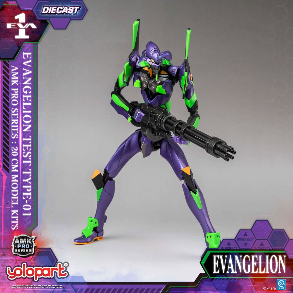 Neon Genesis Evangelion figurine Model Kit AMK Pro Series Eva-01 Test Type 20 cm