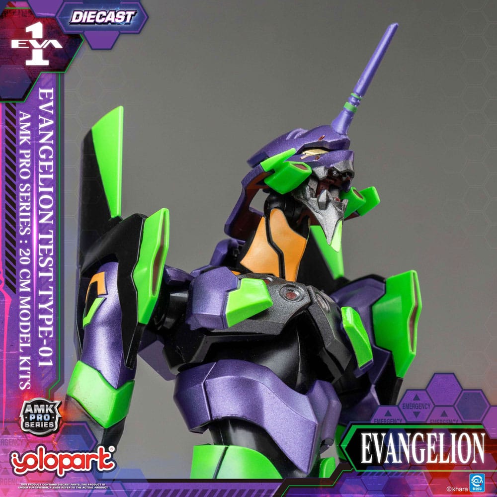 Neon Genesis Evangelion figurine Model Kit AMK Pro Series Eva-01 Test Type 20 cm