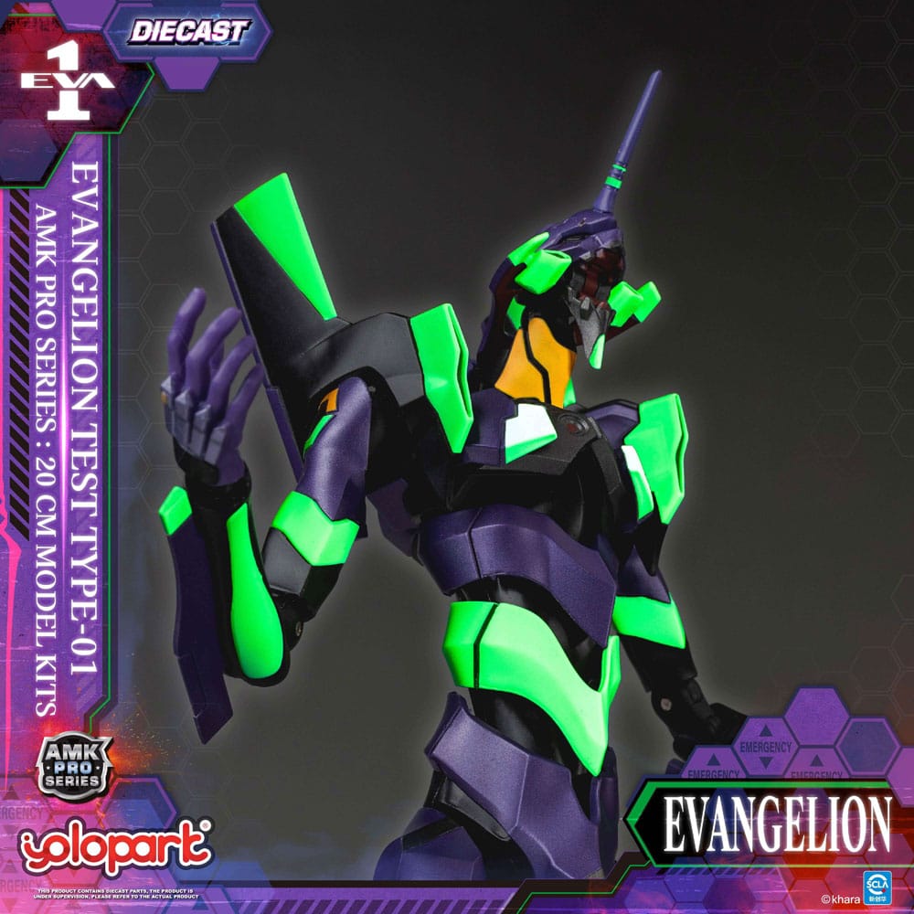 Neon Genesis Evangelion figurine Model Kit AMK Pro Series Eva-01 Test Type 20 cm