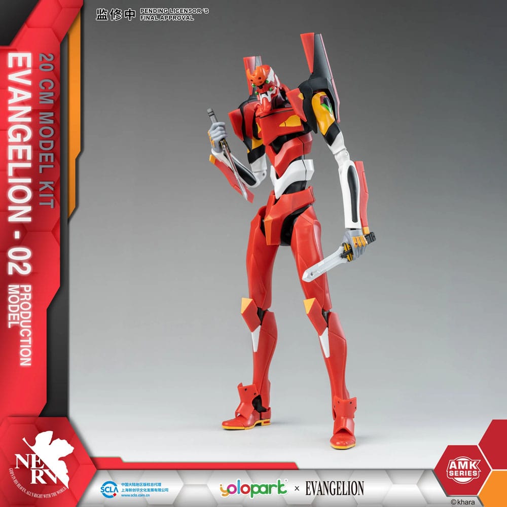 Neon Genesis Evangelion figurine Plastic Model Kit AMK Series Eva-02 20 cm