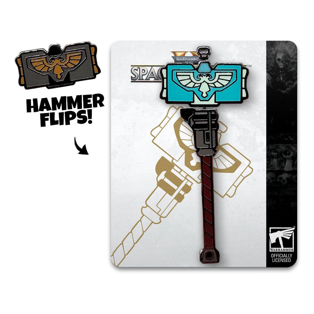 Space Marine 2 pin Thunder Hammer 5 cm