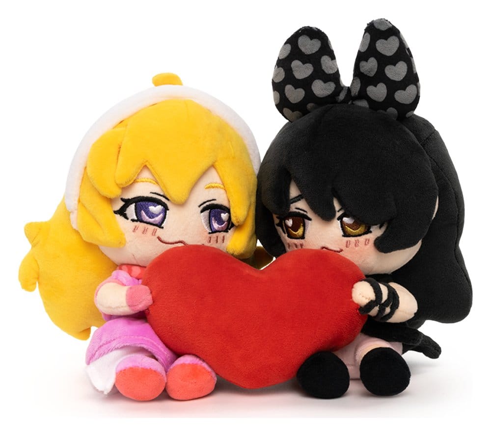 RWBY pack 2 peluches Valentine´s Yang & Blake 15 cm
