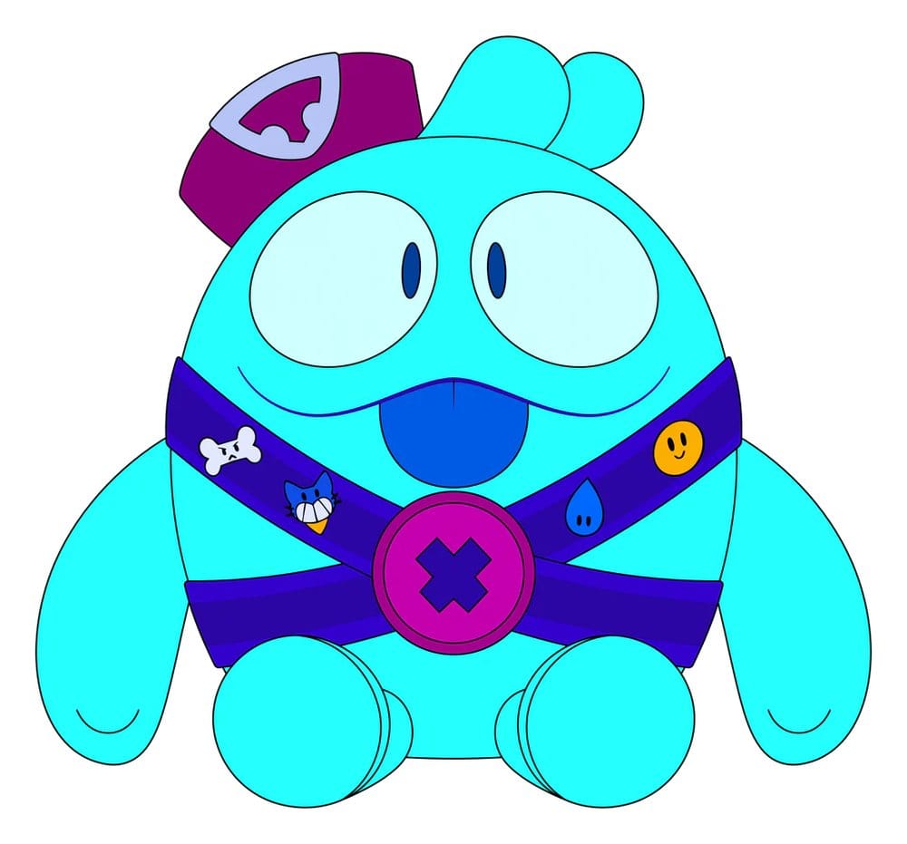 Brawl Stars peluche Squeak 22 cm