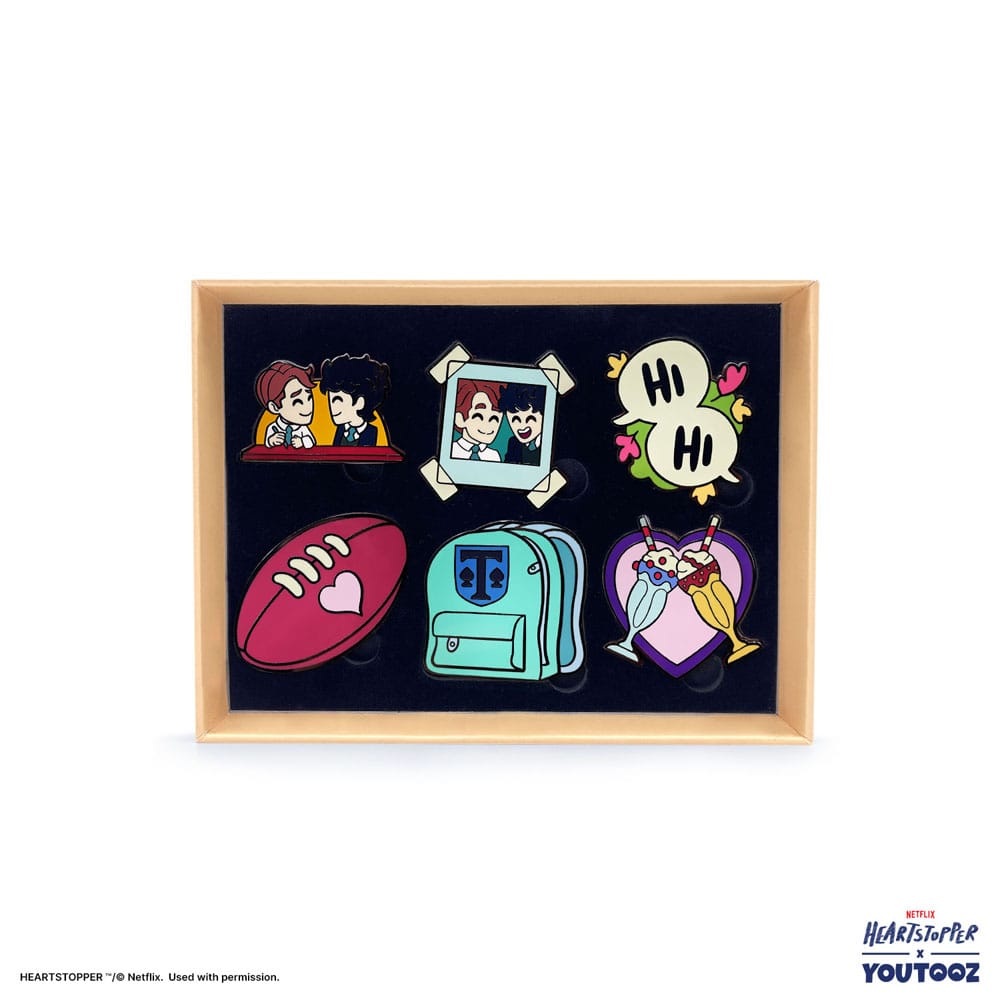 Heartstopper présentoir pin's Set 3 cm (6)