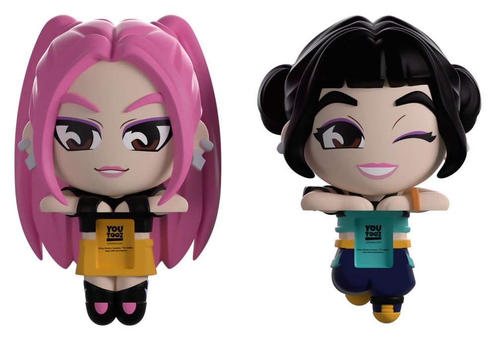 KPop Demon Hunters Vinyl figurines Mira & Zoey Monitor Buddiez 6 cm