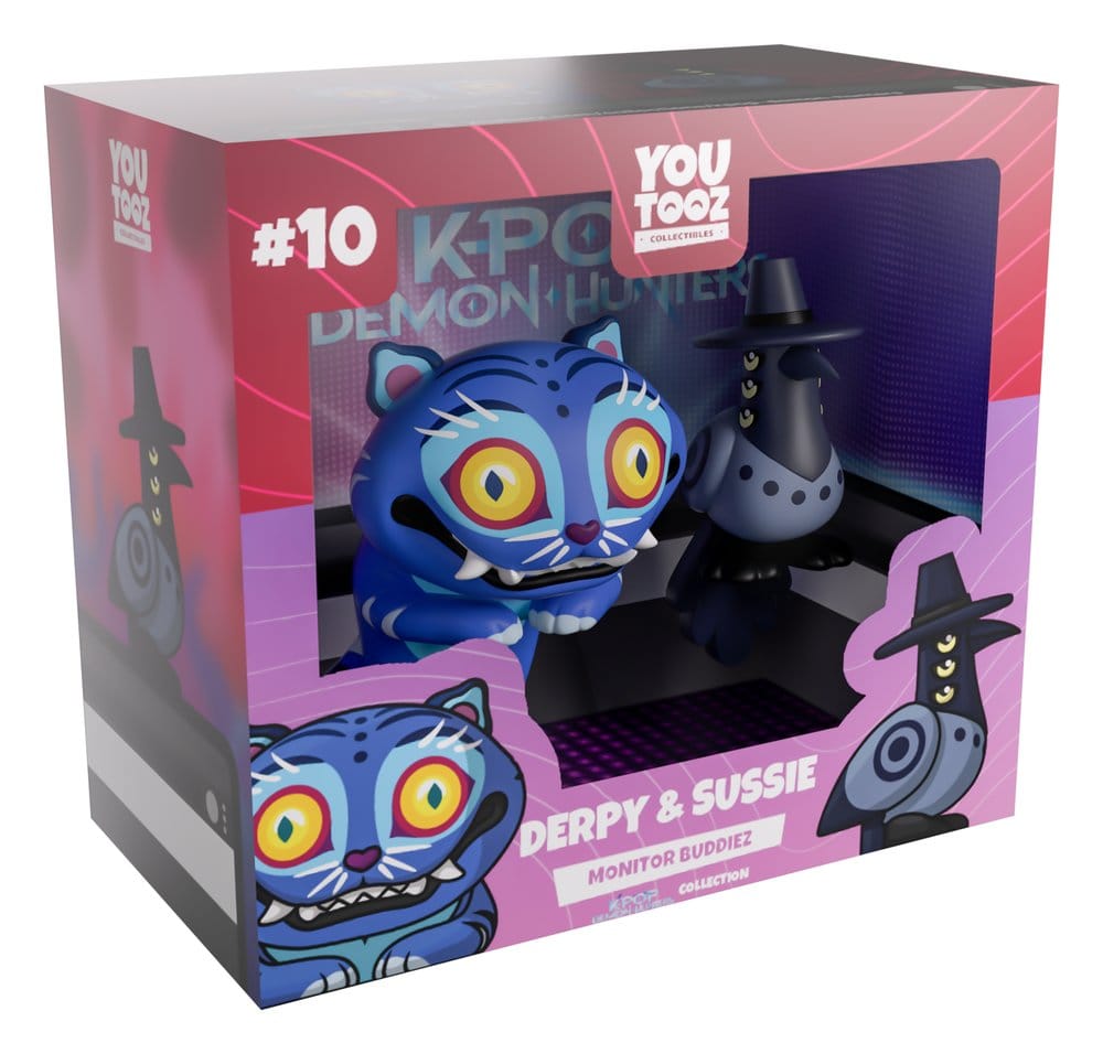KPop Demon Hunters Vinyl figurines Derpy & Sussie Monitor Buddiez 6-8 cm