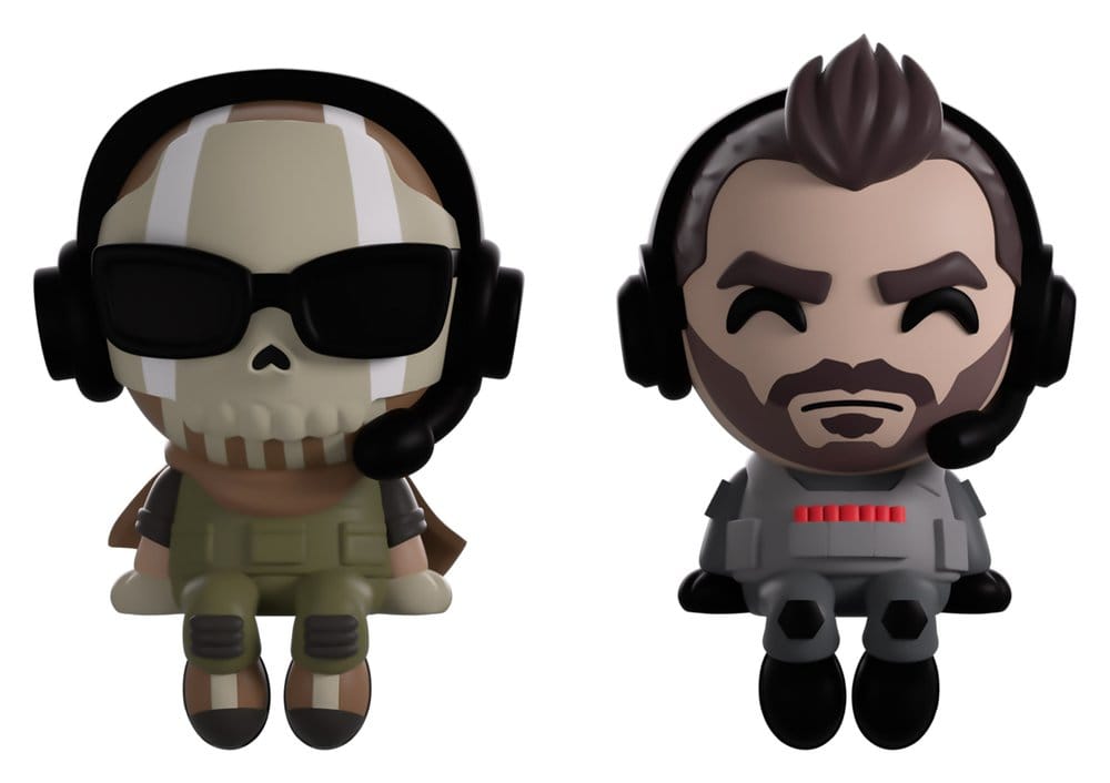 Call of Duty Vinyl figurines Ghost & Soap Monitor Buddiez 7 cm