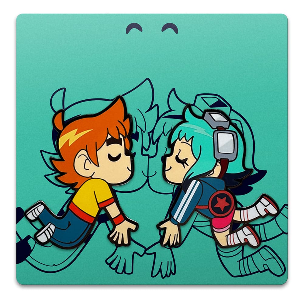 Scott Pilgrim pin Scott & Ramona Kissing 5 cm