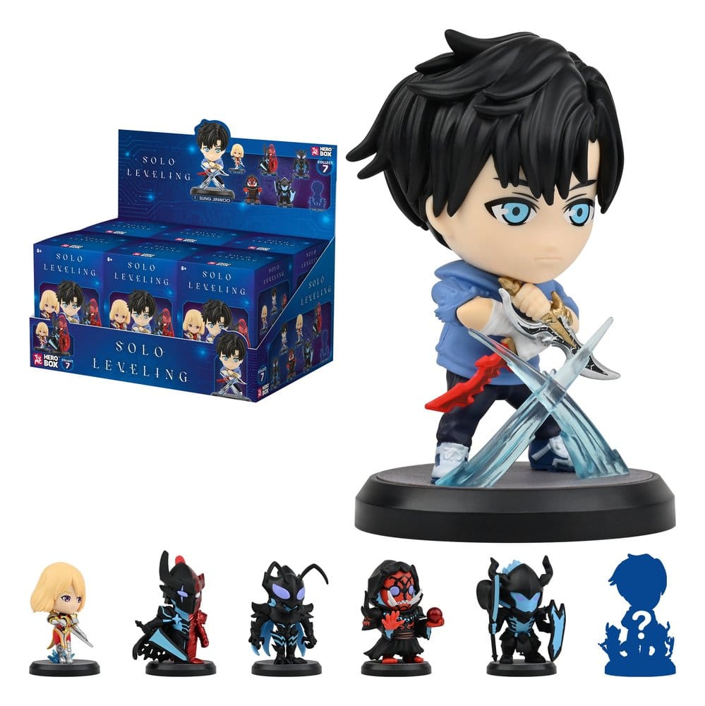 Solo Leveling Hero Box figurines mini Shadow Rising Series boîte-mystère présentoir (12)