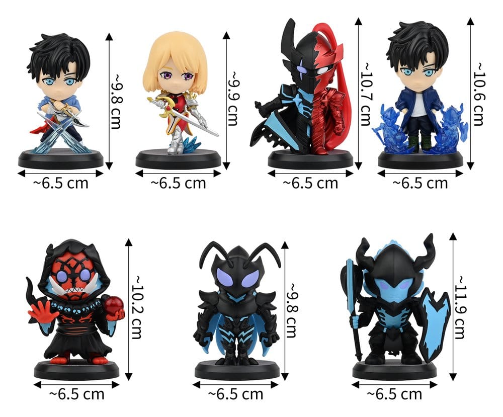 Solo Leveling Hero Box figurines mini Shadow Rising Series boîte-mystère présentoir (12)